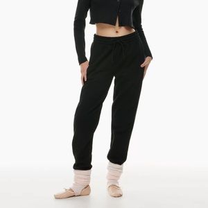 Aritzia Tna Cozy Fleece Boyfriend Sweatpant | Black, S